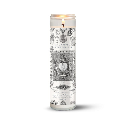 I Survived Steubenville Prayer Candle